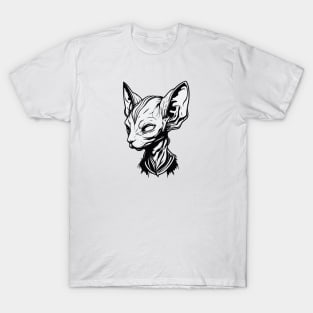 Monochrome sphynx T-Shirt